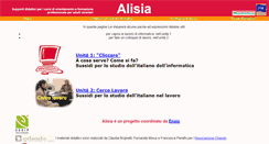 Desktop Screenshot of alisia.integrazioni.it